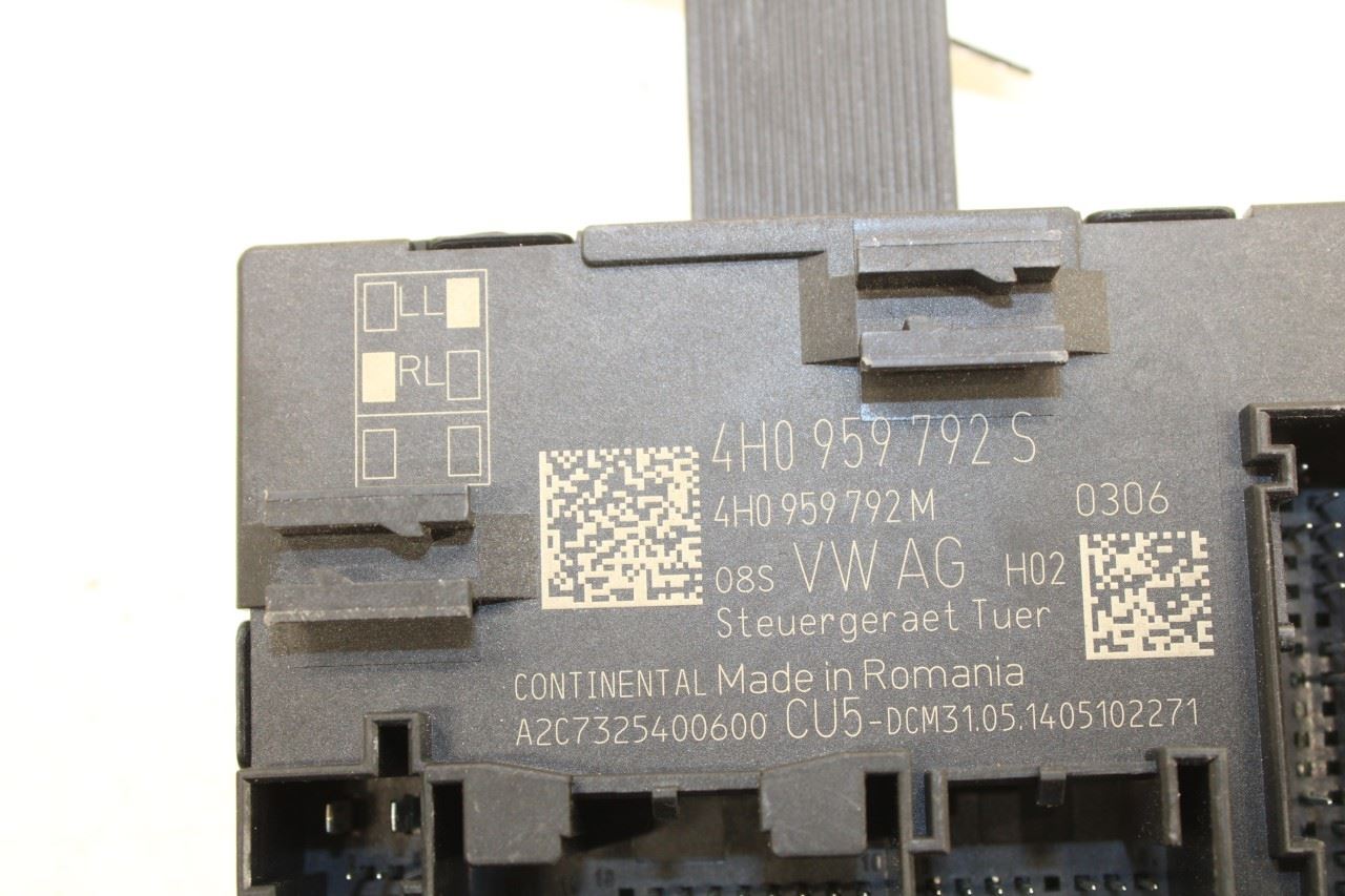 14-2018 Porsche Cayenne Platinum Front Right Side Door Control Module 4H0959792S - Alshned Auto Parts