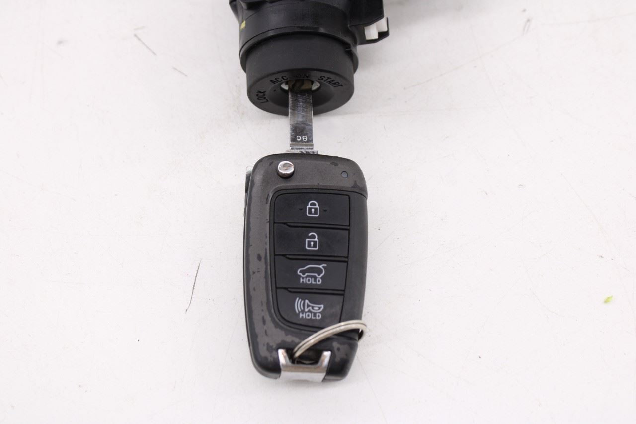 19-21 Hyundai Veloster Steering Ignition Lock Cylinder w/ Door Lock and Fob Key9