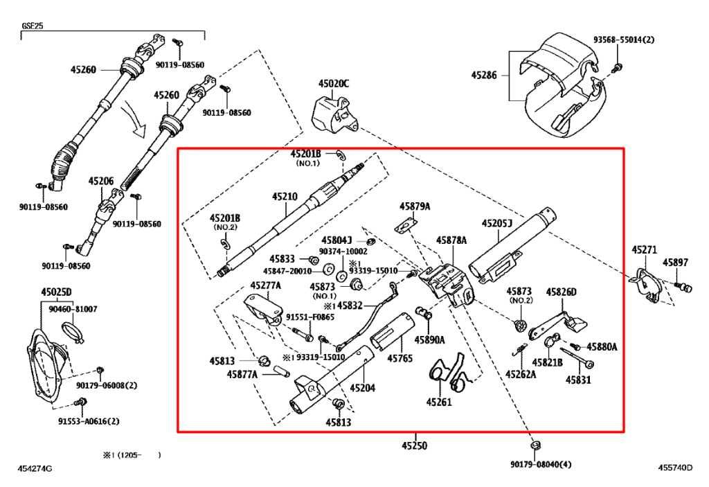2010-2013 Lexus IS250 2.5L AWD Steering Column Assembly 45250-53032 OEM - Alshned Auto Parts