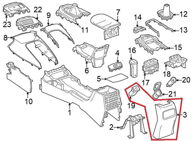 22-25 Toyota Corolla LE Rear Center Console End Cap Back Panel Cover 58923-026301