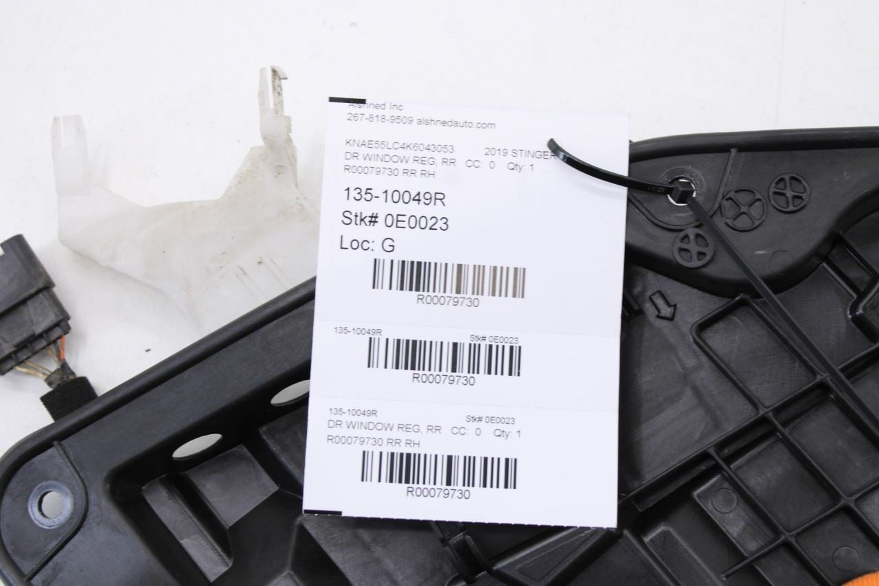 2018-2023 KIA Stinger GT2 AWD Rear Right Side Door Window Regulator w/ Motor - Alshned Auto Parts