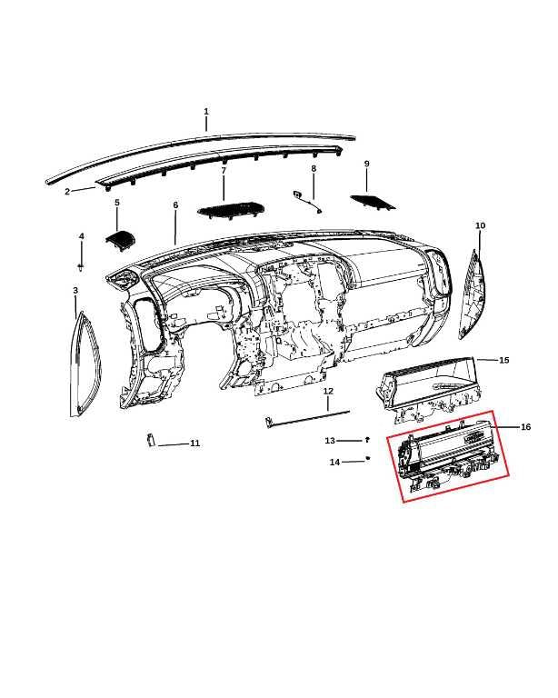 2019-2026 RAM 1500 Big Horn Dash Upper Glove Box Storage Compartment 6EK071X7AI1