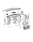 2019-2026 RAM 1500 Big Horn Dash Upper Glove Box Storage Compartment 6EK071X7AI1