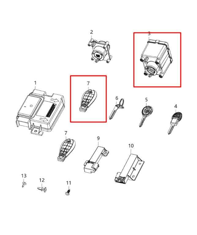 2014-24 Ram 1500 Classic Quad Cab 5.7L Ignition Control Switch Module w/ Fob Key - Alshned Auto Parts