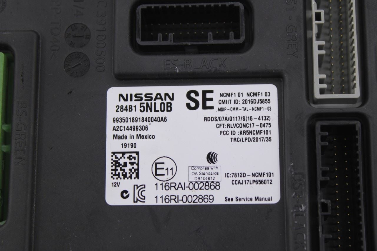 2019-2020 Infiniti QX50 ESSENTIAL Body Computer Control Module BCM 284B1-5NL0B - Alshned Auto Parts
