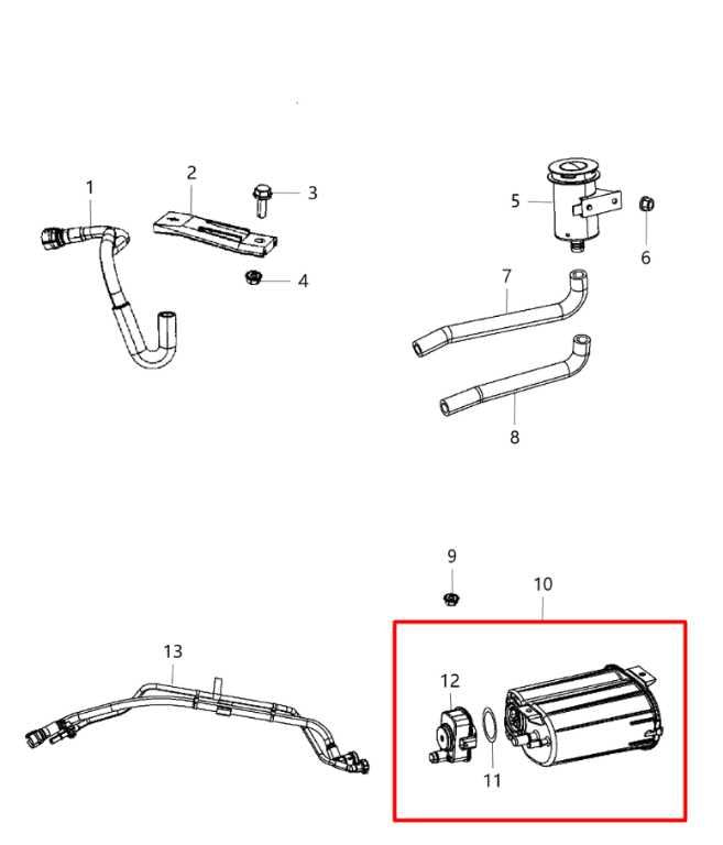 2012-17 Jeep Patriot 2.4L Fuel Vapor Evaporator Emission Canister 05147062AB OEM1