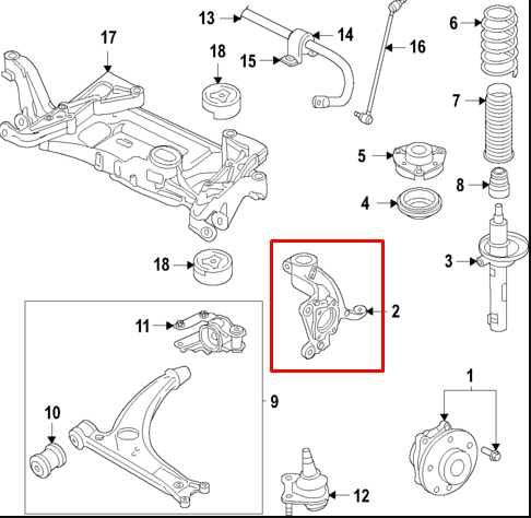 2018-2023 Volkswagen Atlas S Front Right Side Spindle Knuckle Hub 3QF-407-256-E - Alshned Auto Parts