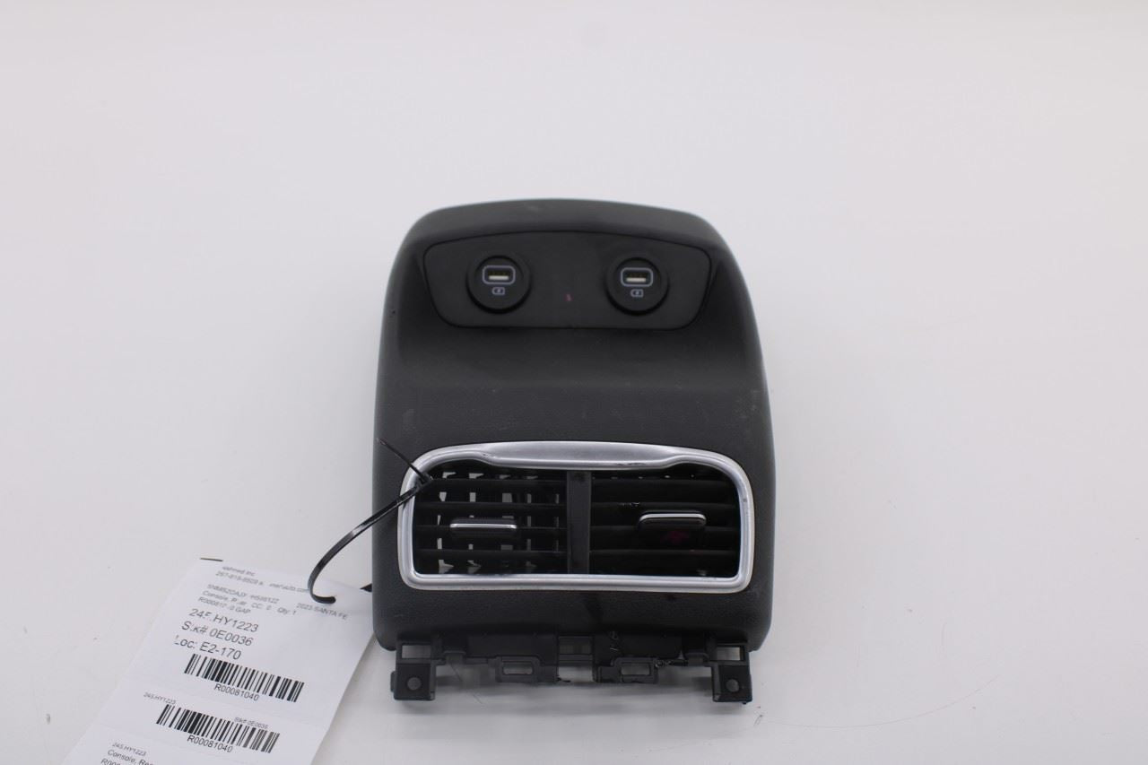 2021-2023 Hyundai Santa Fe SEL Rear Center Console Back Finish Panel w/ Air Vent0