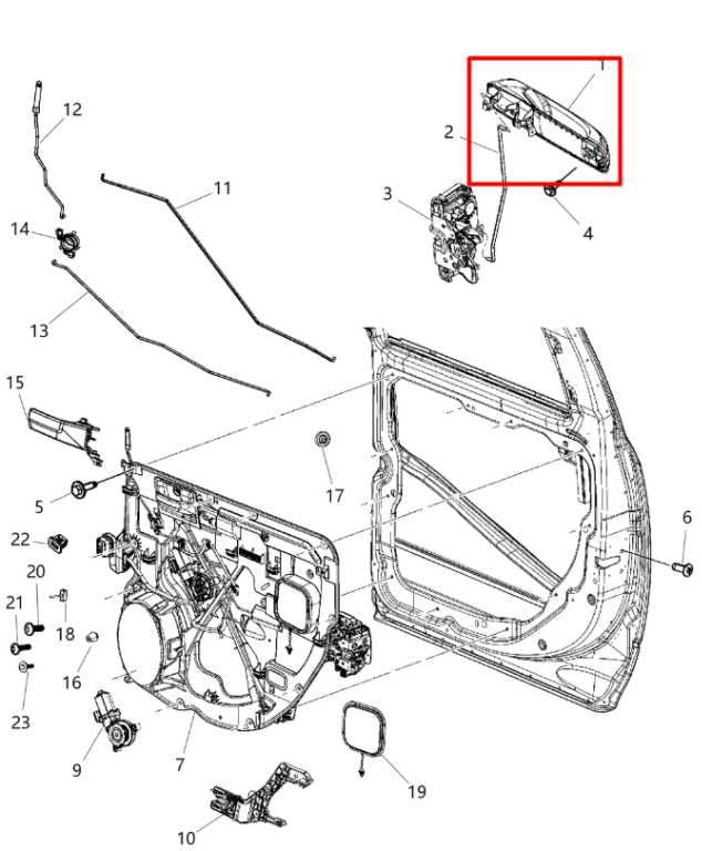 11-20 Ram 1500 Laramie Crew Cab 5.7L Rear Passenger RH Side Door Exterior Handle - Alshned Auto Parts