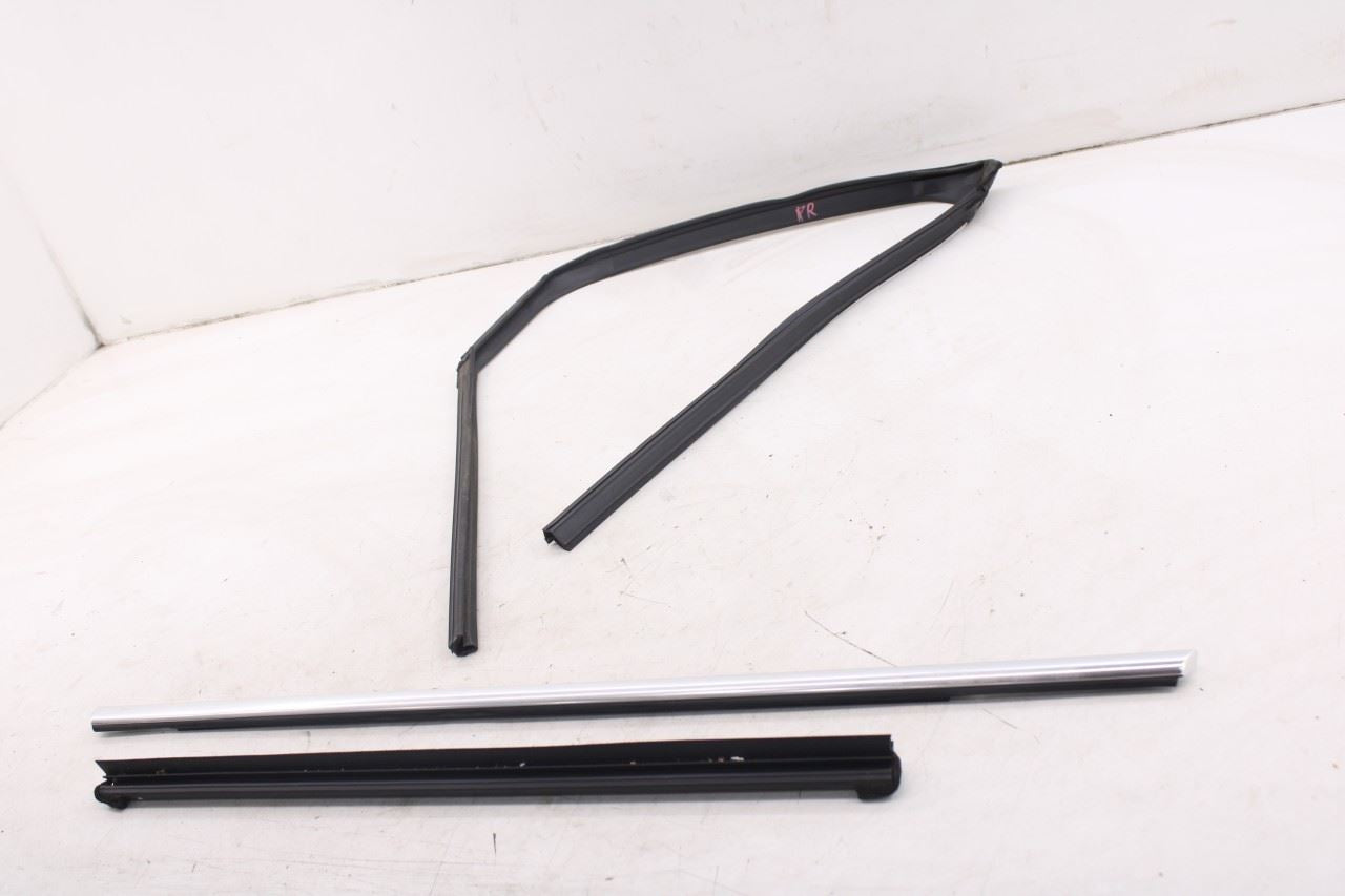 2019-25 Infiniti QX50 Essential Rear Right Door Glass Run Channel Trim Belt Set - Alshned Auto Parts