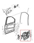 08-20 Dodge Grand Caravan Front Right Door Window Regulator w/ Carrier and Motor1