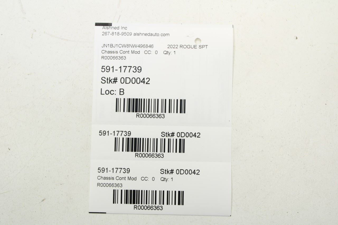 2018-2022 Nissan Rogue Sport SL AWD Driver Parking Assist Control Module - Alshned Auto Parts