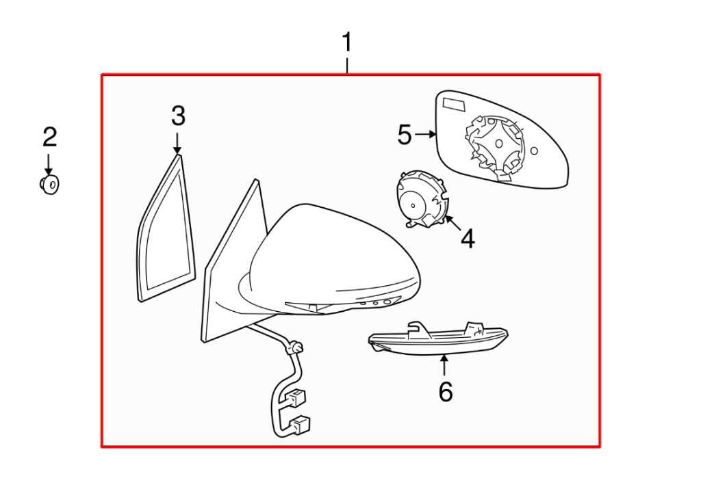 2008-2012 Buick Enclave 3.6L Passenger Right Side Rear View Mirror 25867123 OEM - Alshned Auto Parts