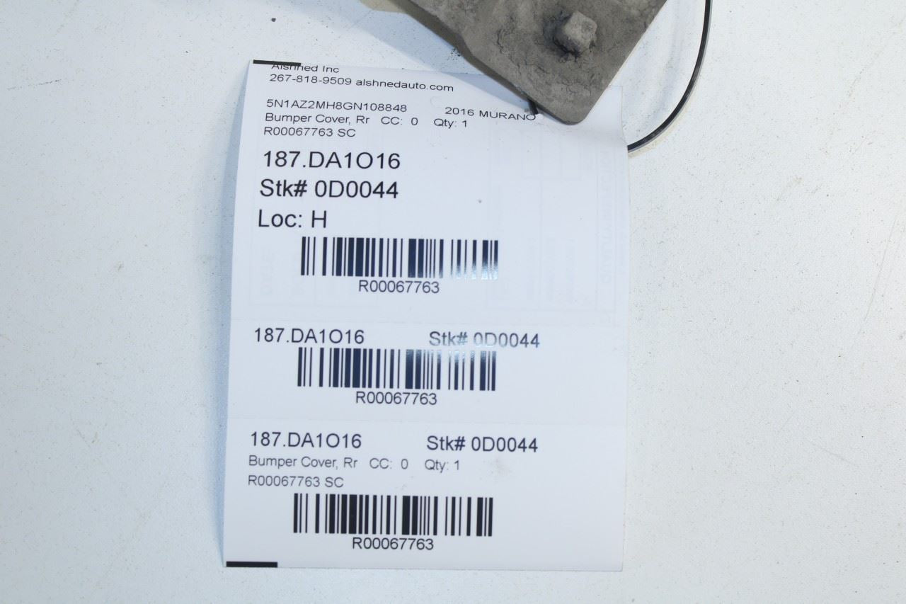 2015-2020 Nissan Murano Platinum Rear Bumper Cover 85022-5AA0H OEM - Alshned Auto Parts
