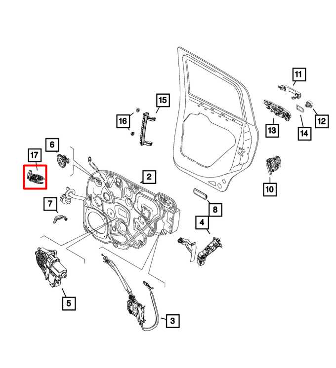 2015-23 Jeep Renegade Sport 2.4L Rear Passenger Right Side Door Interior Handle - Alshned Auto Parts