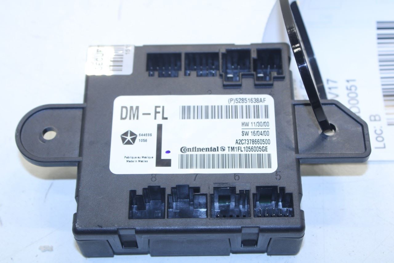 2017-21 Maserati Ghibli 3.0L RWD Front Driver Left Side Door Control Module ECU - Alshned Auto Parts