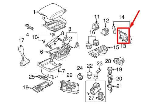 07-09 Land Rover Range Rover Center Console Rear Panel w Aux Input Power Sockets - Alshned Auto Parts