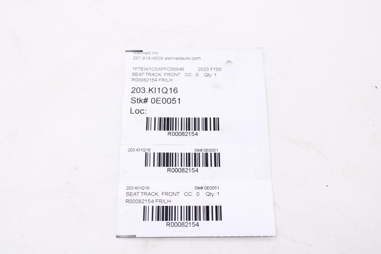 21-24 Ford F150 XLT SuperCrew 5.0L RWD Front Driver Left Side Seat Lower Cushion - Alshned Auto Parts