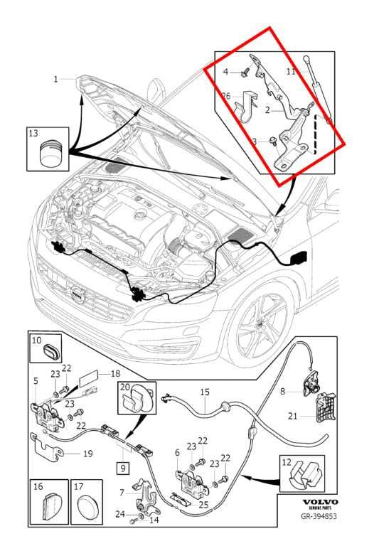 2015-2016 Volvo S60 T5 Premier Front Right and Left Side Hood Hinge Set 31385813 - Alshned Auto Parts