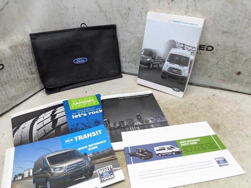 2018 Ford Transit Owners Manual Set with Case JK3J-19A321-AA OEM - Alshned Auto Parts