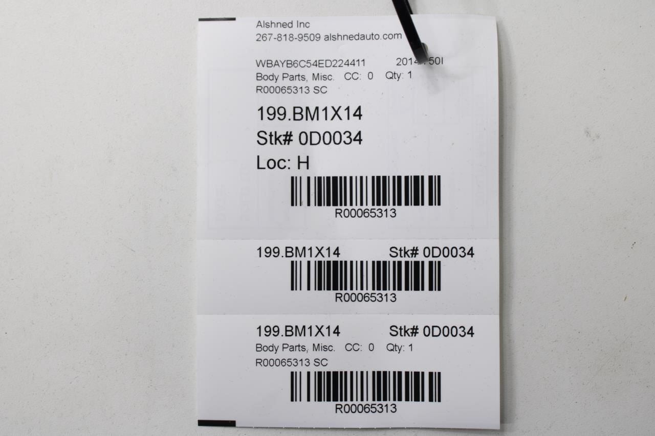 10-15 BMW 750i xDrive Front Left Door Run Channel Belt Outer Inner Molding Seal - Alshned Auto Parts