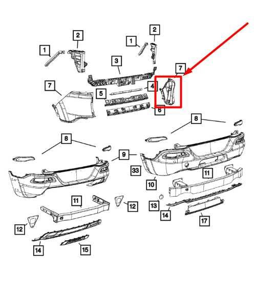 2014-2018 Jeep Cherokee Rear Right Passenger Upper Bumper Cover 5NJ90TZZAC OEM - Alshned Auto Parts