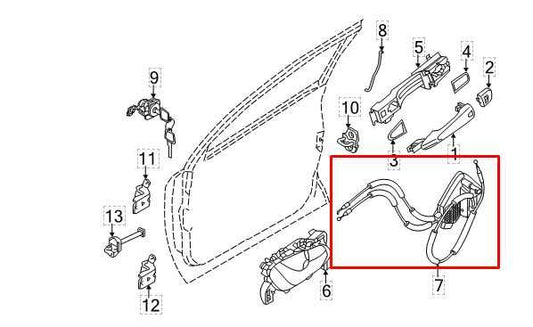 21-22 Nissan Rogue Sport SL AWD Front Left Door Lock Latch Actuator 80501-6MT0A - Alshned Auto Parts