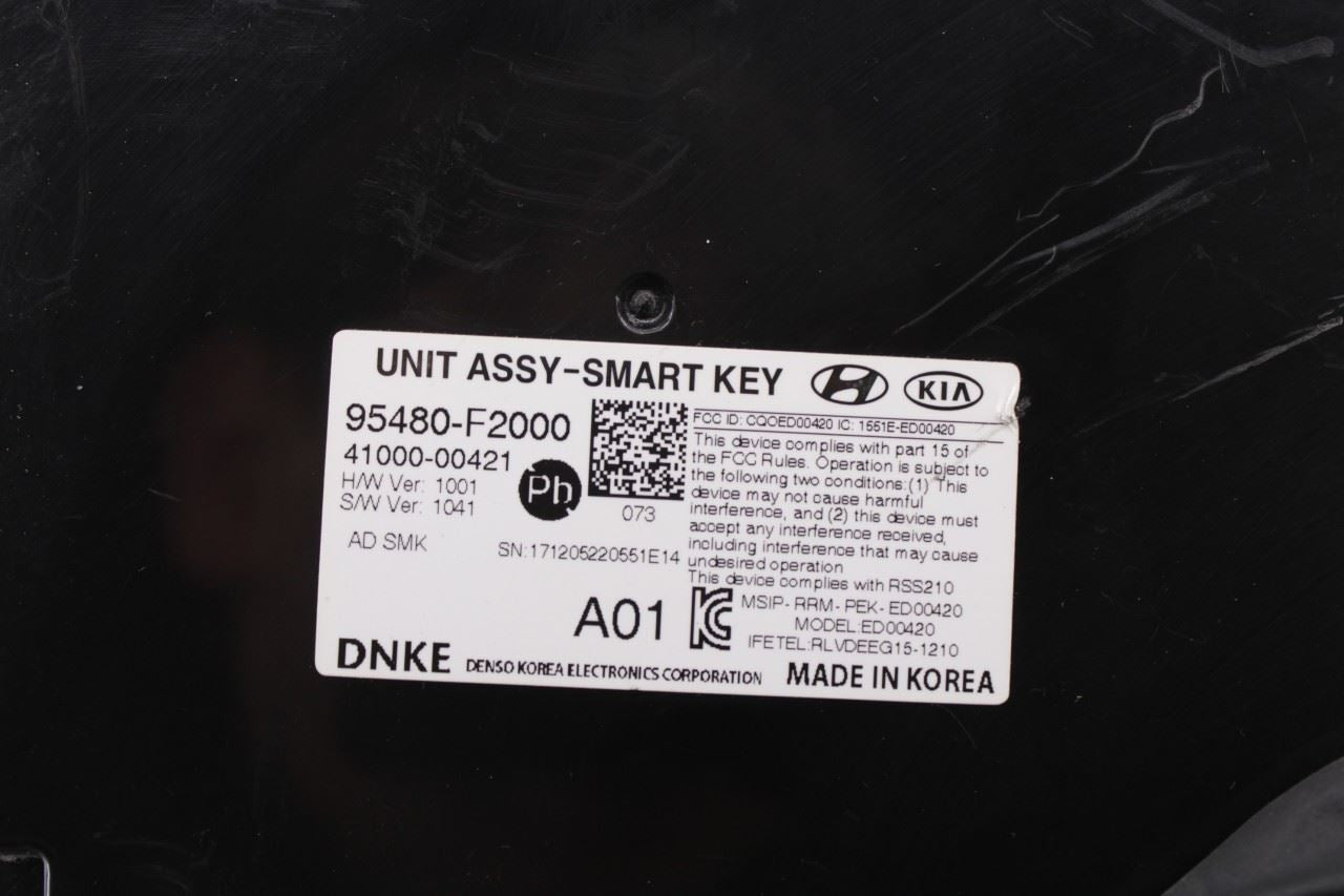 2016-2018 Hyundai Elantra Value Edition Theft Locking Smart Key Control Module - Alshned Auto Parts