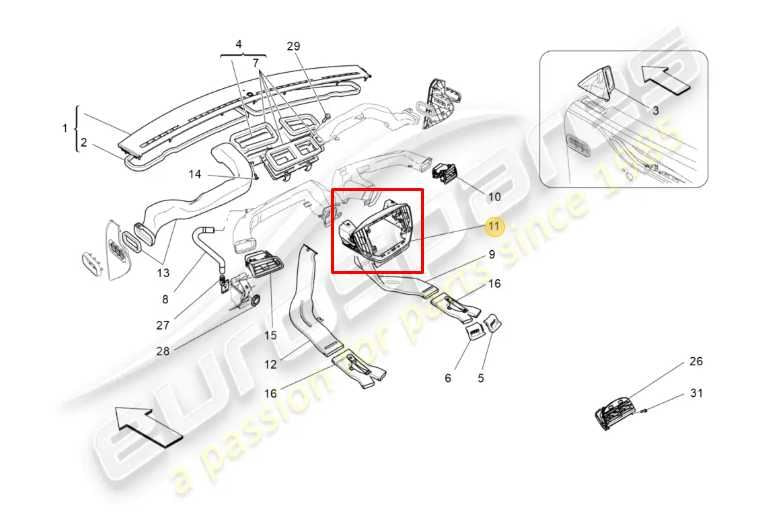 2017-2020 Maserati Ghibli Dash Center Screen Bezel Trim w/ Air Vents 670066392 - Alshned Auto Parts