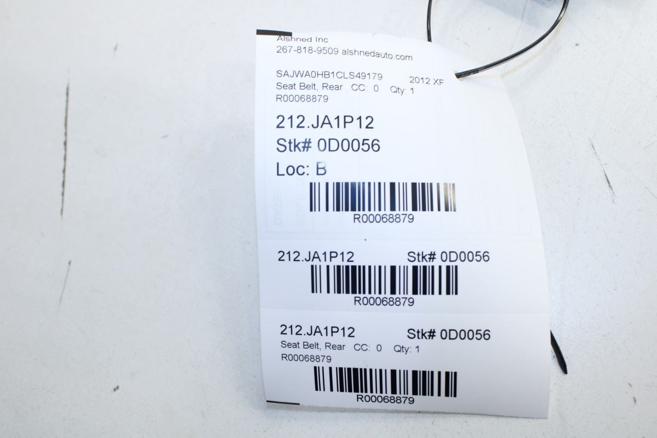 2010-2013 Jaguar XF Portfolio 5.0L RWD Rear Center 2nd Row Seat Belt Retractor - Alshned Auto Parts
