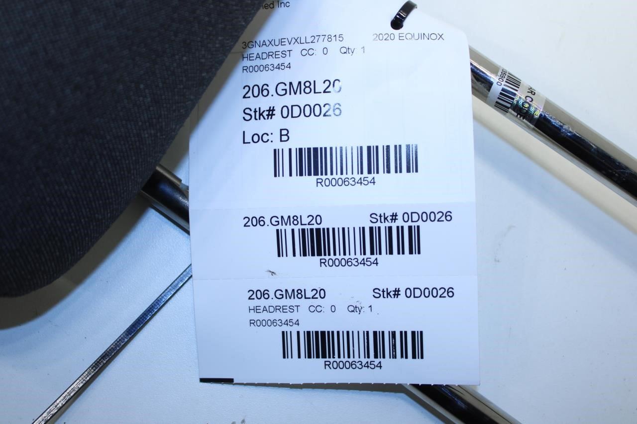 18-20 Chevrolet Equinox LT Rear LH or RH Side 2nd Row Seat Headrest 84677234 OEM - Alshned Auto Parts