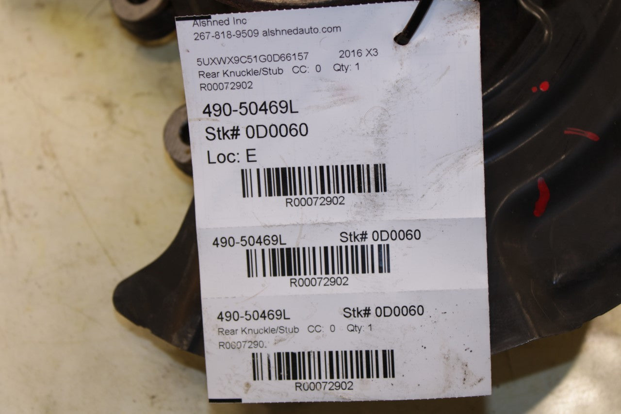 2011-2017 BMW X3 xDrive28i Rear Left Driver Side Spindle Knuckle Hub 33406797569 - Alshned Auto Parts