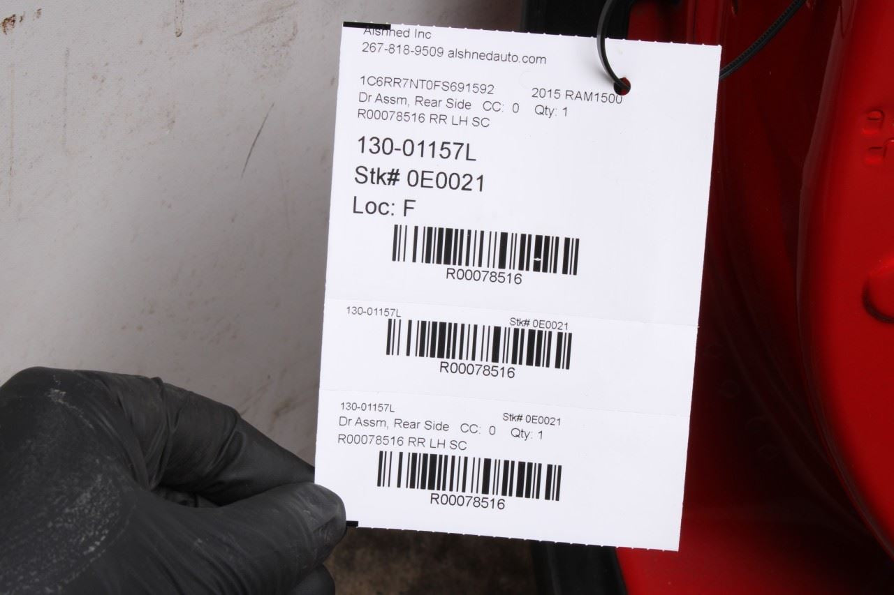 2011-18 Ram 1500 Crew Cab Laramie Rear Left Side Door Shell Panel 04589873AE OEM - Alshned Auto Parts