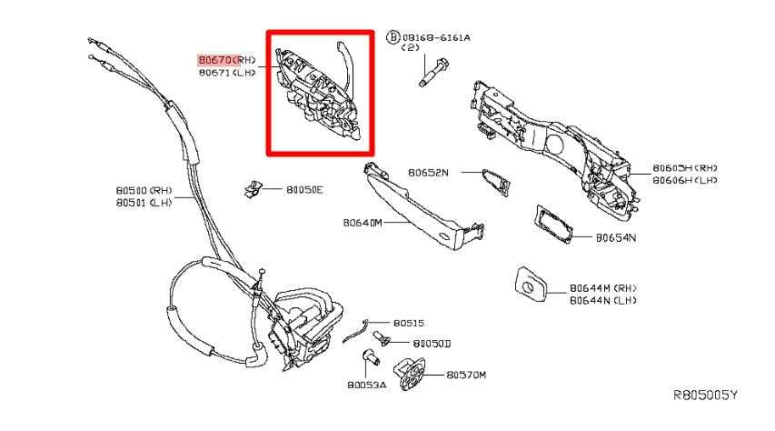 2013-2019 Nissan Sentra SV Front Right Side Door Interior Handle 80670-3SG0C OEM - Alshned Auto Parts