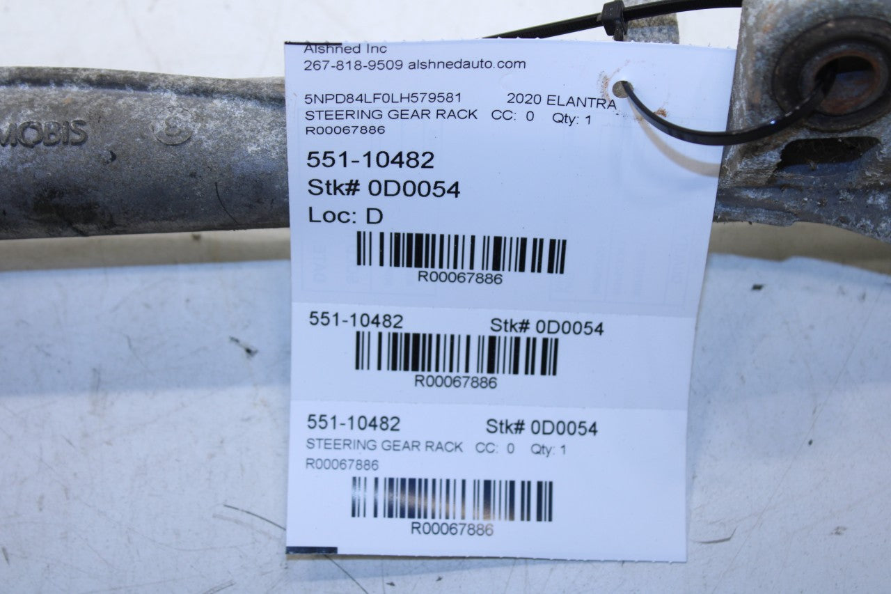 2018-2020 Hyundai Elantra SEL Power Steering Gear Rack and Pinion 56500-F2300 - Alshned Auto Parts