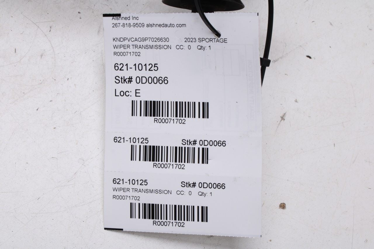2023-25 Kia Sportage Hybrid EX FR Windshield Wiper Transmission Linkage w/ Motor - Alshned Auto Parts