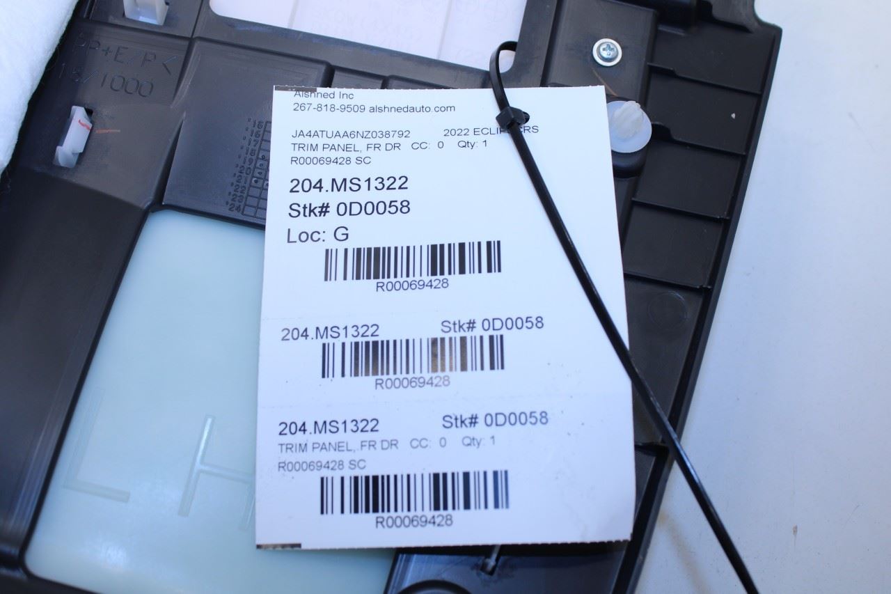 2022-2025 Mitsubishi Eclipse Cross ES Front Left Door Trim Panel 7221C637ZZ OEM - Alshned Auto Parts