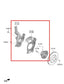 2021-2026 Hyundai Elantra SE 2.0L FWD Front Driver Left Side Spindle Knuckle Hub1