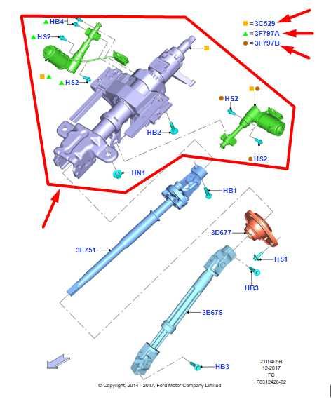 2015-2020 Ford F150 Platinum Power Adjustment Steering Column FL34-3C529-EE OEM - Alshned Auto Parts