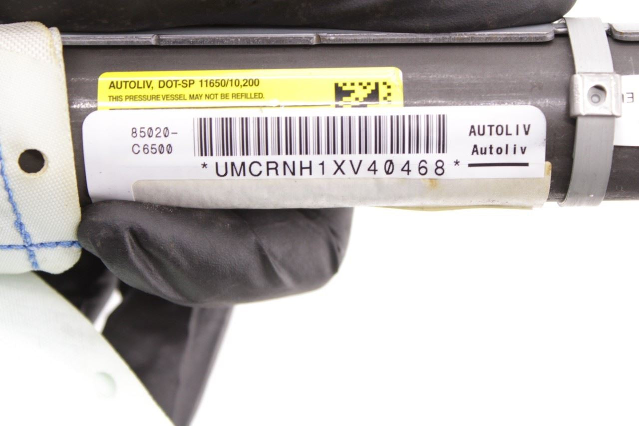 2016-2020 Kia Sorento EX Right Side Roof Inflator Curtain Air Bag 85020-C6500 OEM - Alshned Auto Parts