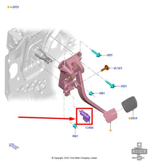 2019-2023 Ford Explorer Police Brake Pedal Stop Light Switch GL3T-9G854-BA OEM - Alshned Auto Parts