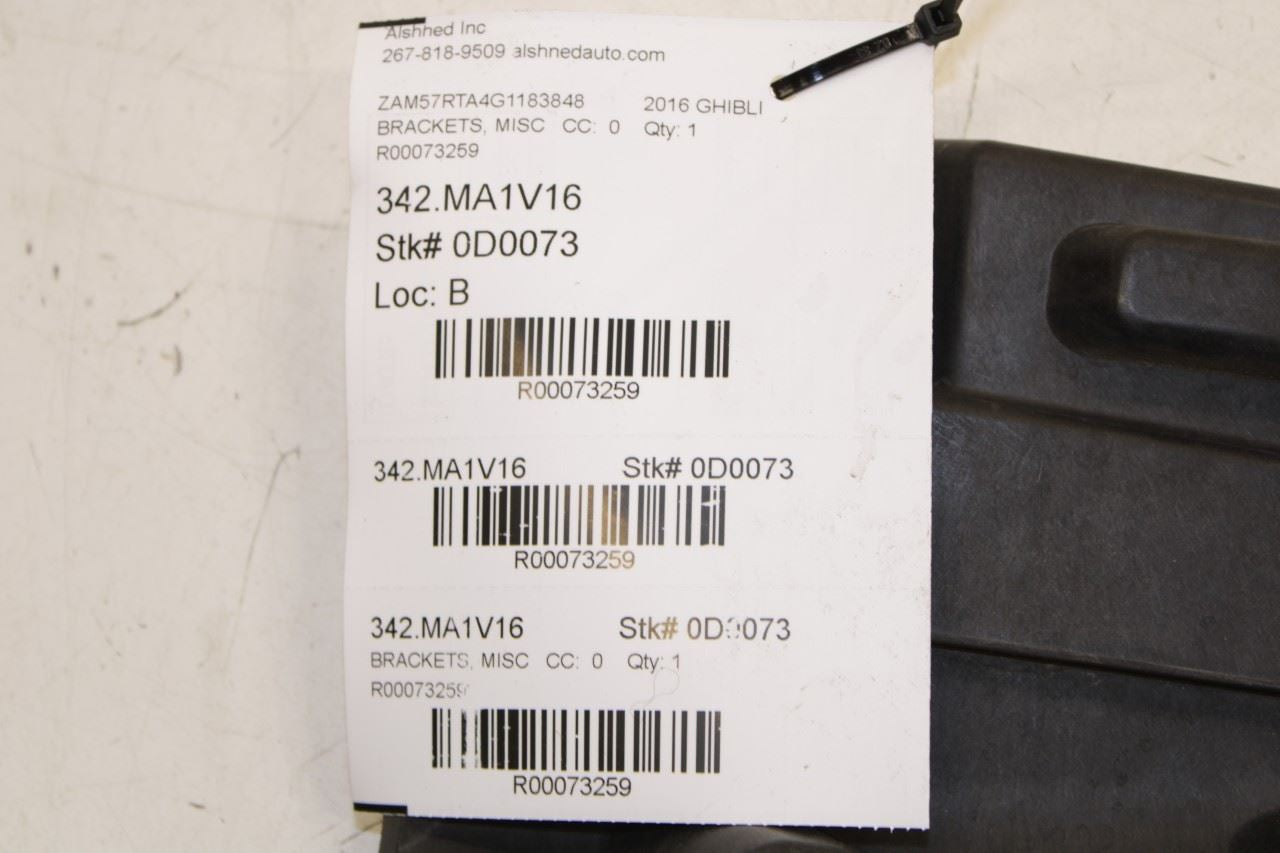 14-21 Maserati Ghibli S Q4 3.0L AWD Rear Right Side Inner Mount Support Bracket - Alshned Auto Parts