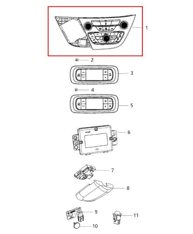 2017 Chrysler Pacifica Limited Dash AC Heater Temperature Climate Control Panel - Alshned Auto Parts