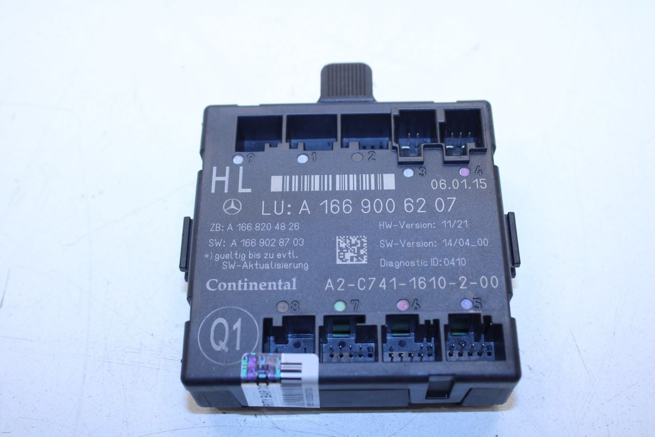 2013-2015 Mercedes-Benz ML350 Rear Left Door Control Module 166-900-62-07 OEM - Alshned Auto Parts