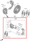 21-23 Hyundai Santa Fe Front Driver Left Side Brake Disc Caliper 58110-P2000 OEM - Alshned Auto Parts
