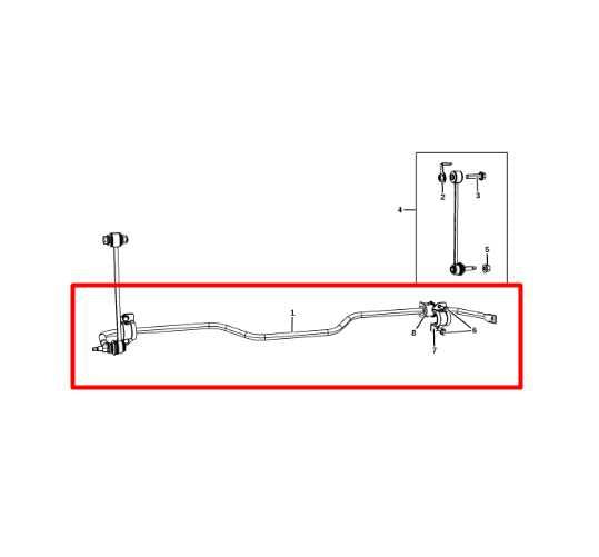 2011-2024 Ram 1500 Classic 4WD Rear Stabilizer Sway Anti-Roll Bar 68061788AA OEM - Alshned Auto Parts