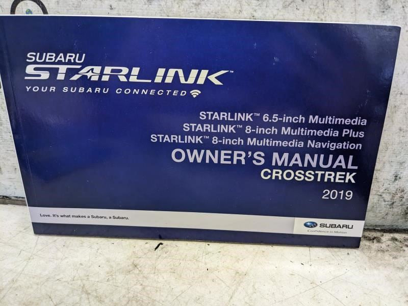 2019 Subaru Crosstrek Owners Manual Set with Case MSA5M1907A OEM - Alshned Auto Parts