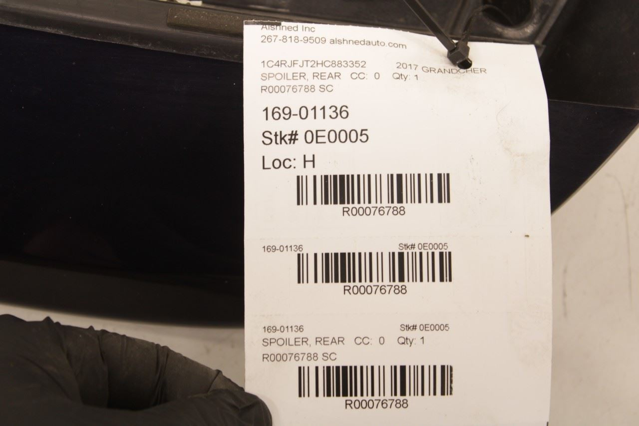14-21 Jeep Grand Cherokee Summit Rear Liftgate Upper Spoiler Molding 68217495AA - Alshned Auto Parts