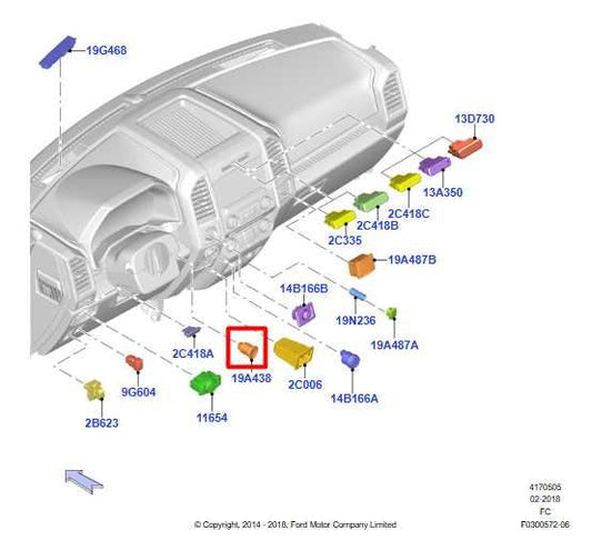 2015-20 Ford F150 Super Cab Lariat 2.7L Engine Start Stop Ignition Switch Button - Alshned Auto Parts
