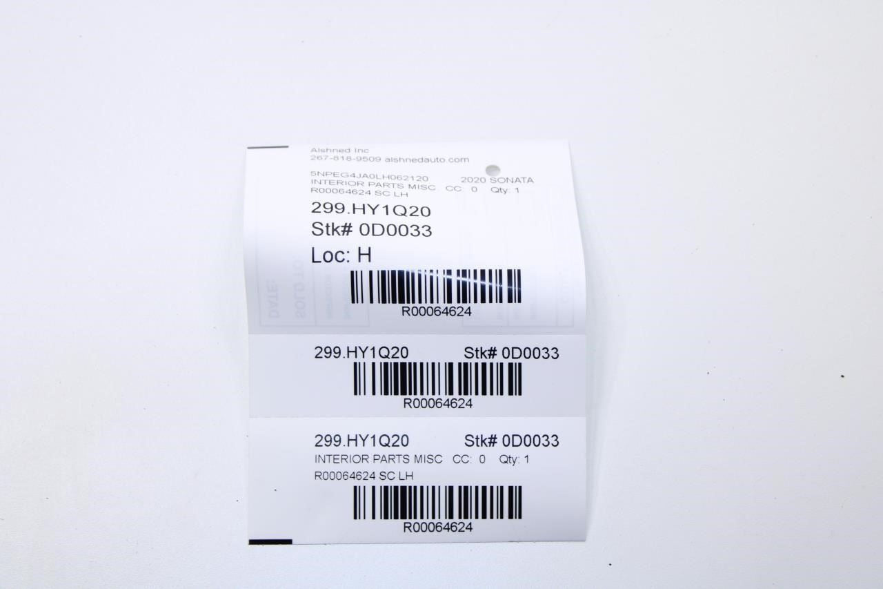 2020-23 Hyundai Sonata SE Front Left Side A-Pillar Outer Molding 86131-L1000 OEM - Alshned Auto Parts